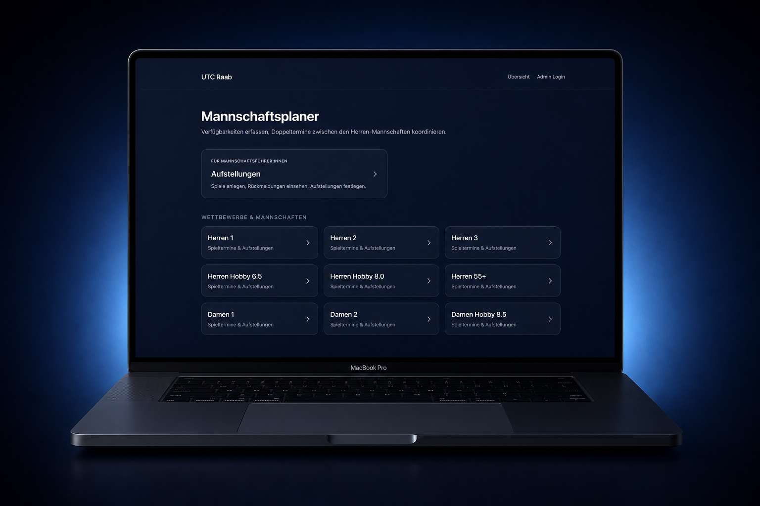 UTC Raab Mannschaftsplaner